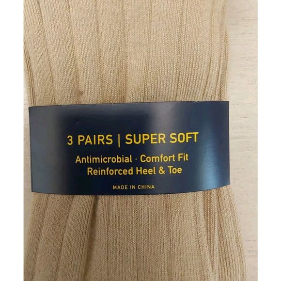 Polo Ralph Lauren Mens Brown Assorted Comfort Fit 3-Pack Crew Socks Size 10-13 - Picture 7 of 11